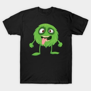 Halloween Trick Or Treat Cute Little Green Monster T-Shirt